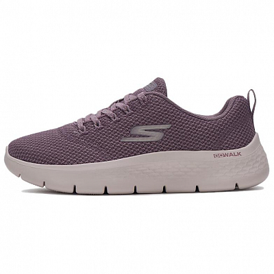 Skechers Go Walk Fle Cushioning Abrasion Resistant Breathable Low top Running Shoes Women's Purple