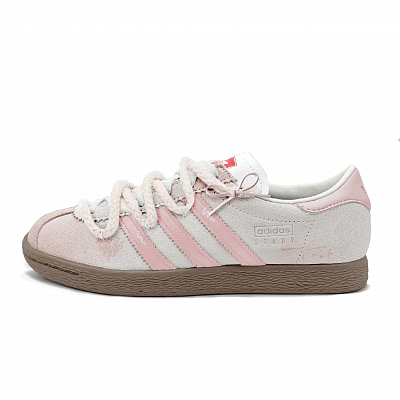 Adidas Originals Stadt Pink Undertone Light Step Slip Resistant Low top Skateboard Shoes Unisex