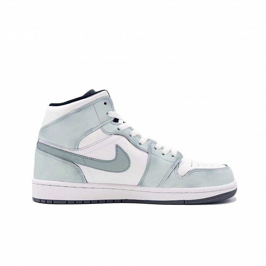 Jordan Air Jordan 1 Empty Mountain Mist, Dark Cyan Abrasion Resistant Mid top Vintage Basketball Shoes Unisex Cyan купить в интернет-магазине Yoocart с быстрой доставкой по России.