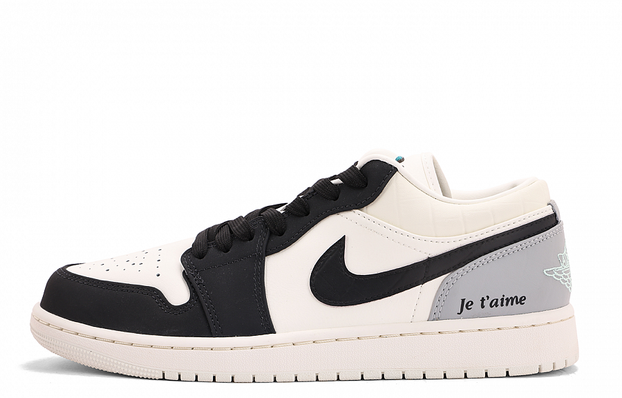 Jordan Air Jordan 1 Cushioning And Abrasion Resistant Coverage Low top Vintage Basketball Shoes Unisex Black White купить в интернет-магазине Yoocart с быстрой доставкой по России.