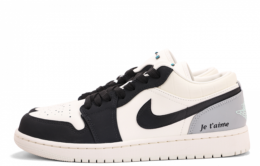 Jordan Air Jordan 1 Cushioning And Abrasion Resistant Coverage Low top Vintage Basketball Shoes Unisex Black White купить в интернет-магазине Yoocart с быстрой доставкой по России.