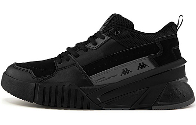 Kappa Skateboard Shoes Unisex Mid top Black