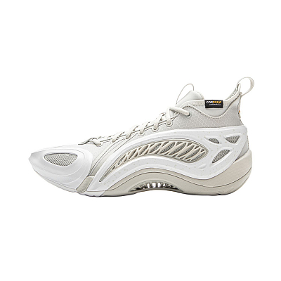 LINING BadFive Air 1 Super Basketball Shoes Men's Mid top Waterdrop Gray