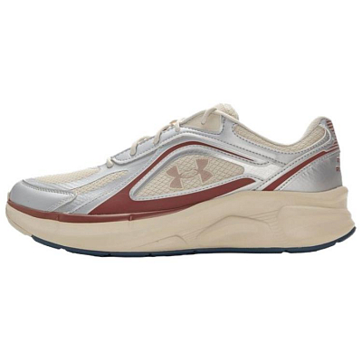 Under Armour Breathable Casual Shoes Unisex Beige Silver