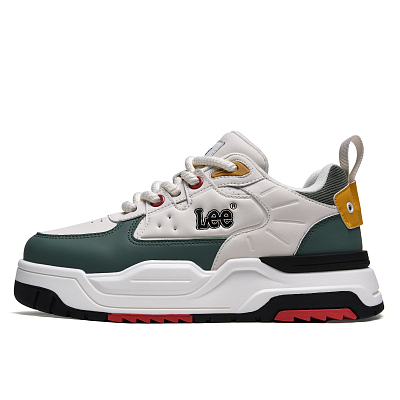 Lee Classic Trendy, Casual Versatile, Fashion Minimalist Style, Puffy Shoes Low top Skateboard Shoes Men's