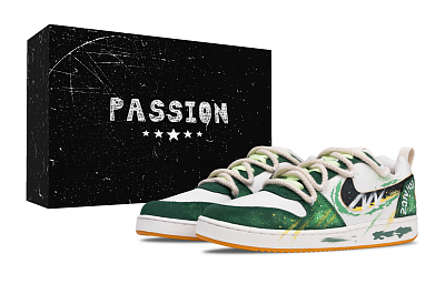 Nike Court Borough PRM Full Of Interest Cushioning, Wear Resistant Low top Skateboard Shoes Men's White Green
