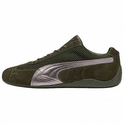 PUMA Speedcat Low top Casual Shoes Unisex Dark Green Silver