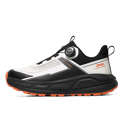 Jeep Low top Hiking Shoes Unisex Beige Orange