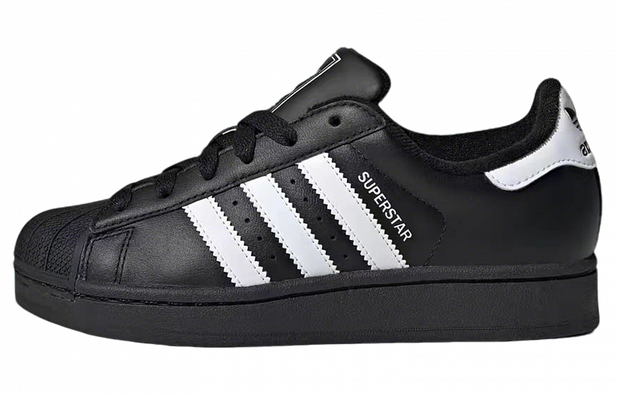 Adidas Originals Superstar 2 Abrasion Resistant Low top Skateboard Shoes Women's Black купить в интернет-магазине Yoocart с быстрой доставкой по России.