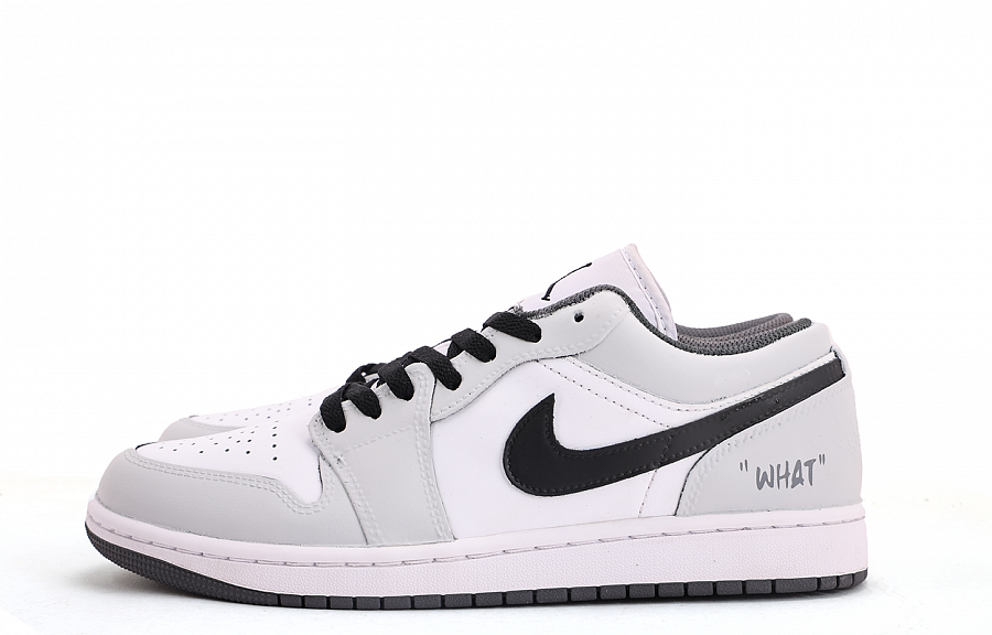 Jordan Air Jordan 1 Abrasion Resistant Coverage Low top Vintage Basketball Shoes Unisex Gray White купить в интернет-магазине Yoocart с быстрой доставкой по России.