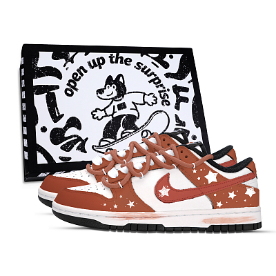 Nike Dunk Accompanied By The Stars Abrasion Resistant Slip Resistant Low top Skateboard Shoes Unisex
