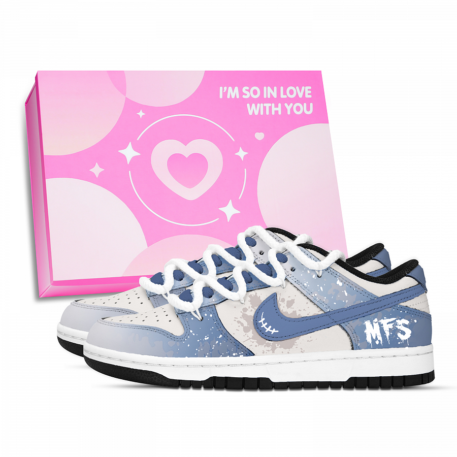 Nike Dunk Narrative Travel Abrasion Resistant Low top Skateboard Shoes Unisex Yellow White Blue купить в интернет-магазине Yoocart с быстрой доставкой по России.