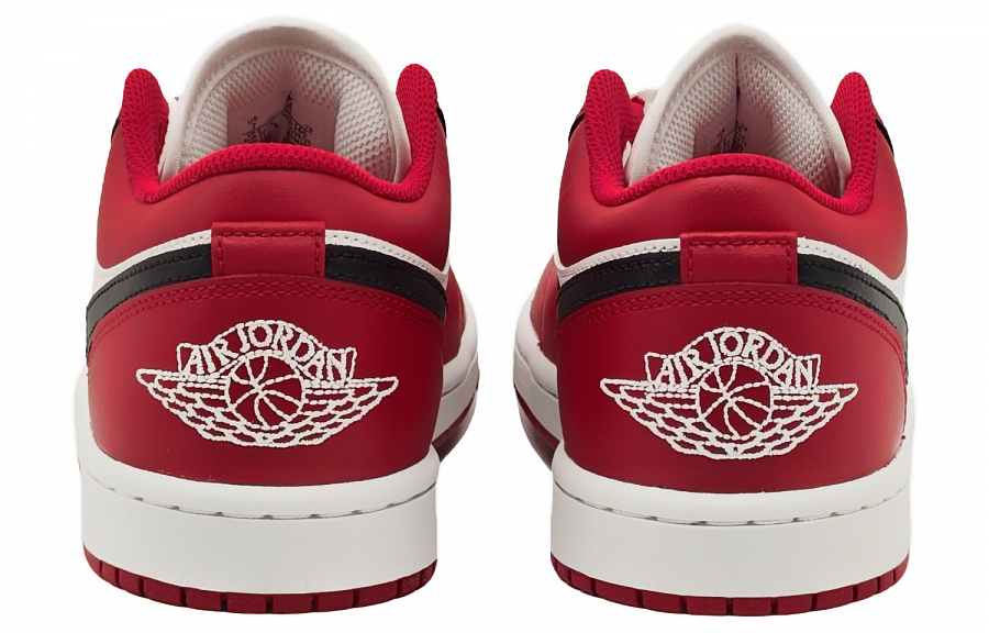 Jordan Air Jordan 1 Chicago Red Abrasion Resistant Low top Vintage Basketball Shoes Men's Red White Black купить в интернет-магазине Yoocart с быстрой доставкой по России.