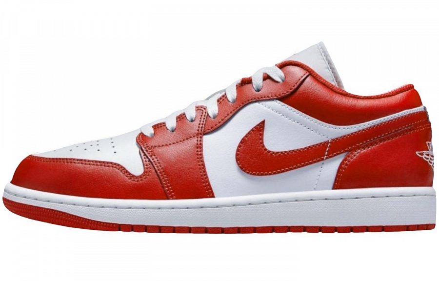 Jordan Air Jordan 1 Chicago Red Abrasion Resistant Low top Vintage Basketball Shoes Men's Red White Black купить в интернет-магазине Yoocart с быстрой доставкой по России.
