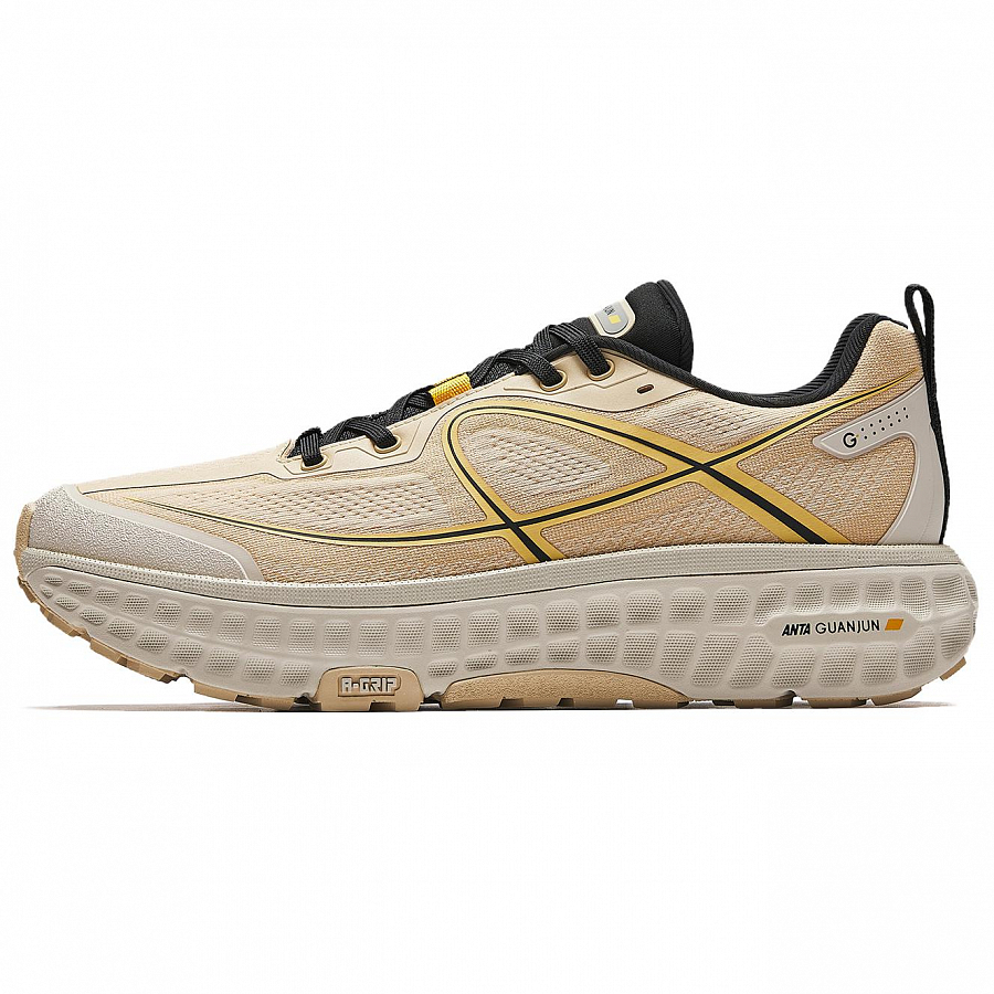 Anta Champion Full Line 2 Cushioning Abrasion Resistant Breathable Low top Casual Running Shoes Men's Beige Black купить в интернет-магазине Yoocart с быстрой доставкой по России.