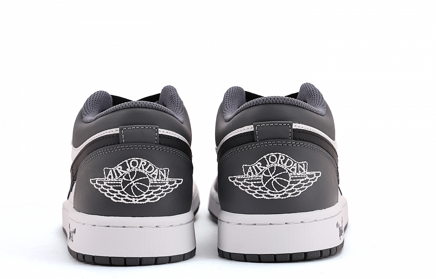 Jordan Air Jordan 1 Abrasion Resistant Coverage Low top Vintage Basketball Shoes Unisex Black Gray купить в интернет-магазине Yoocart с быстрой доставкой по России.