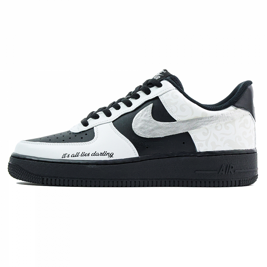Nike Air Force 1 Abrasion Resistant Low top Skateboard Shoes Men's Black White купить в интернет-магазине Yoocart с быстрой доставкой по России.