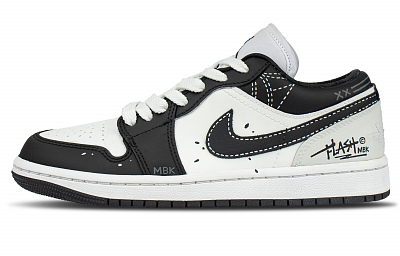 Jordan Air Jordan 1 Milkshake Low top Vintage Basketball Shoes Unisex Black White