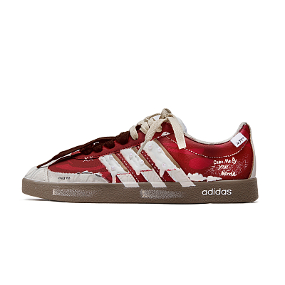 Adidas Neo VL Court 2.0 Ic77 Early Winter Snow Anti Slip Wear Resistant Low Top Skateboard Shoes Unisex Red White