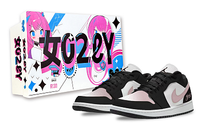 Jordan Air Jordan 1 Illusion, Moon Brew Rouge Abrasion Resistant Low top Vintage Basketball Shoes Unisex Black Pink
