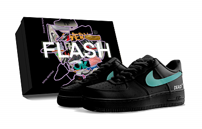 Nike Air Force 1 West Coast, Box Included, Blue Abrasion Resistant Low top Skateboard Shoes Unisex Black Blue