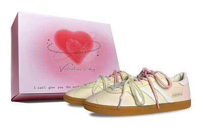 Adidas Originals Stadt First Encounter, Valentine's Special Box Cushioning Low top Skateboard Shoes Unisex Yellow Pink