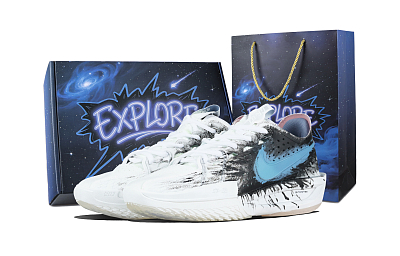 Nike Air Zoom G.T. Cut 3 Ink Blue Shock Absorbers Slip Resistant Low top Basketball Shoes Unisex