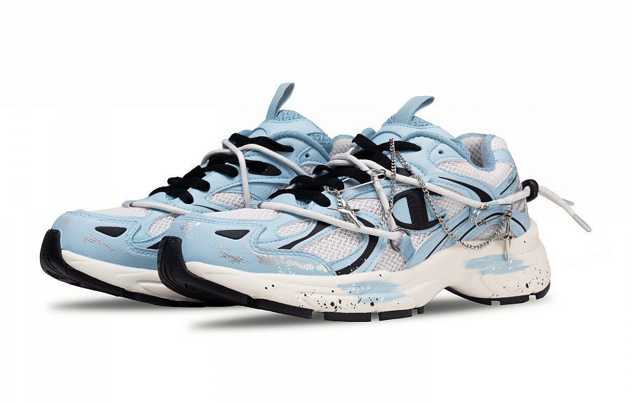 Champion Slip Resistant Abrasion Resistant Low top Running Shoes Unisex Blue White купить в интернет-магазине Yoocart с быстрой доставкой по России.