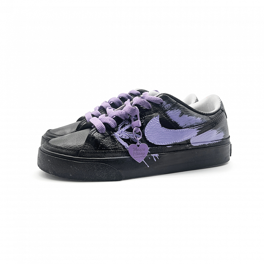 Nike Court Royale Love Purple Star Cushioning Low top Skateboard Shoes Unisex Black Purple купить в интернет-магазине Yoocart с быстрой доставкой по России.
