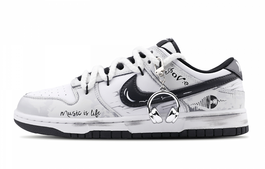 Nike Dunk Low Slip Resistant Low top Skateboard Shoes Unisex Gray White купить в интернет-магазине Yoocart с быстрой доставкой по России.