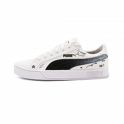 PUMA Smash Vulc Wear resistant And Lightweight Low top Skateboard Shoes Unisex