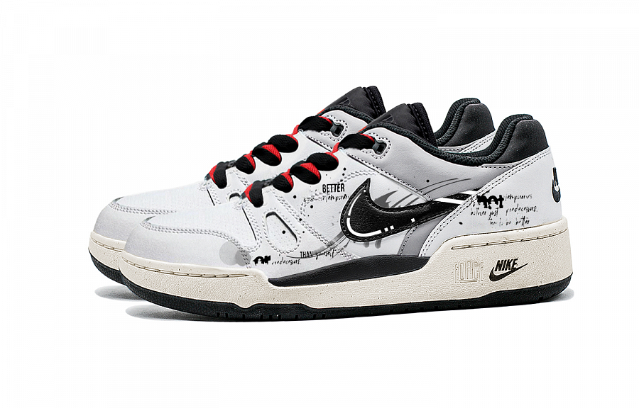 Nike Full Force Skateboard Shoes Men's Low top Black/White/Red купить в интернет-магазине Yoocart с быстрой доставкой по России.