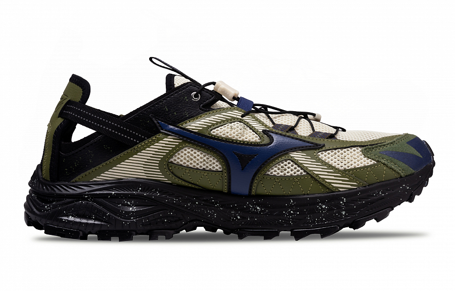 Mizuno Racer Trail River Trekking Shoes Unisex Ecru/Dark Olive Green купить в интернет-магазине Yoocart с быстрой доставкой по России.