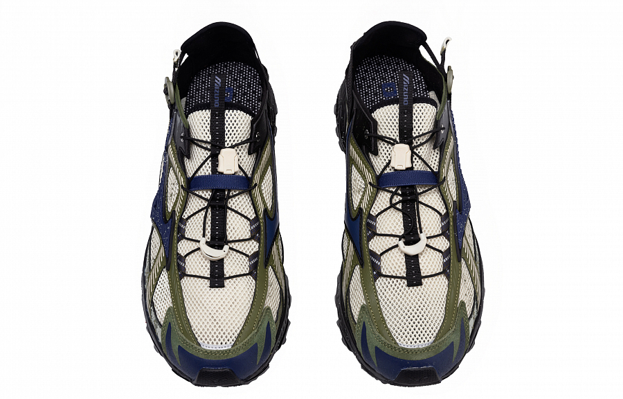 Mizuno Racer Trail River Trekking Shoes Unisex Ecru/Dark Olive Green купить в интернет-магазине Yoocart с быстрой доставкой по России.