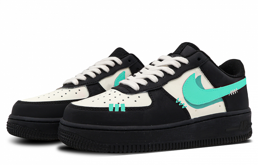 Nike Air Force 1 Retro Skateboard Shoes Women's Black Blue купить в интернет-магазине Yoocart с быстрой доставкой по России.
