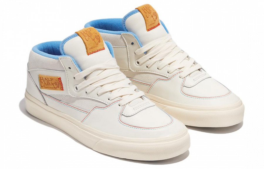 IAB STUDIO x Vans Mid top Skateboard Shoes Unisex White Brown купить в интернет-магазине Yoocart с быстрой доставкой по России.