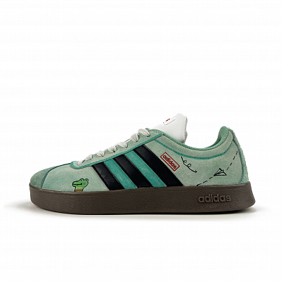 Adidas Neo German Army Trainers Unisex Low top Black/Green
