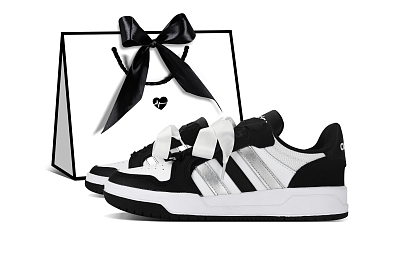 Adidas Neo Entrap Low top Skateboard Shoes Unisex Black Silver