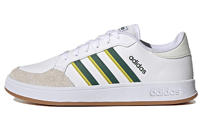 Adidas Breaknet Court Lifestyle Shoes 'Collegiate Green Impact Yellow'