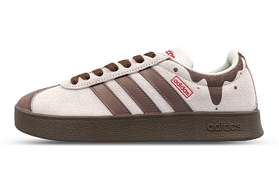 Adidas Neo VL Court 2.0 Slip-Resistant Low-Top Skateboard Shoes Unisex Taupe