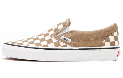 Vans Slip on Chessboard Brown/White
