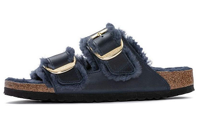 Birkenstock Slide Slippers Women's Midnight Blue Narrow