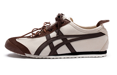 Onitsuka Tiger MEXICO 66 Anti-Slip Wear-Resistant Low-Top Casual Shoes Unisex Beige Brown