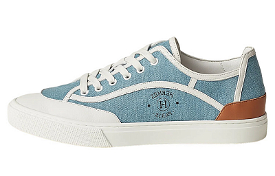 HERMES Get Low top Stylish Skateboarding Shoes Men's Light Blue