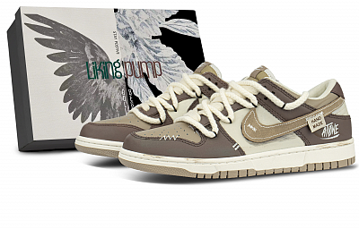 Nike Dunk Low top Skateboard Shoes Unisex Brown