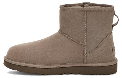 UGG Classic Mini Bailey Zip 'Beige Grey' Women's
