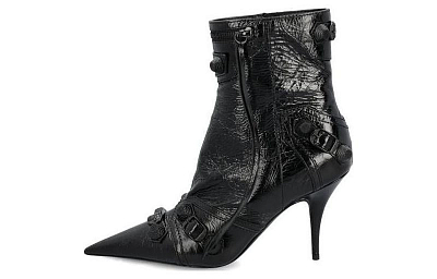 Balenciaga Cagole Pointed-Toe Boots Women's