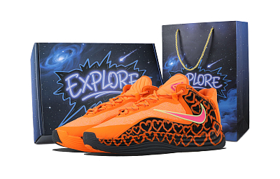Nike Giannis Freak 7 Wild Love Fiery Orange Abrasion Resistant Mid top Basketball Shoes Unisex