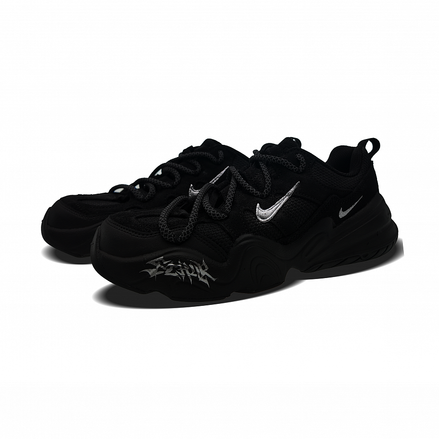 Nike Tech Hera Abrasion Resistant Low top Casual Shoes Unisex Black Silver купить в интернет-магазине Yoocart с быстрой доставкой по России.