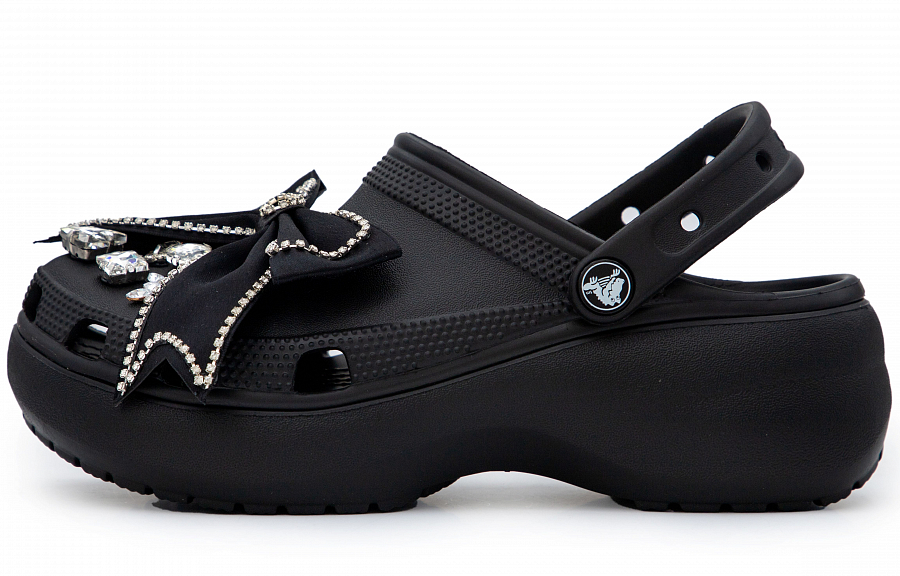 Crocs Classic Clog Black Butterfly Allure Clogs Women's Black купить в интернет-магазине Yoocart с быстрой доставкой по России.